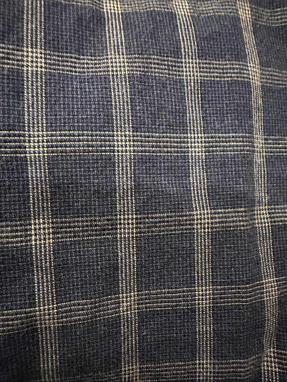 GAP MENS BLUE WINDOWPANE PLAID COTTON LOUNGE PANTS SIZE SMALL 30-31 - Picture 2 of 9